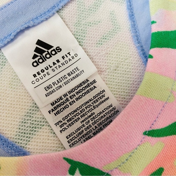 Adidas Tropical Print Tank Romper Size 14 - Picture 7 of 8